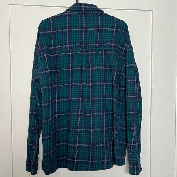 Cotton On Vintage Re-Mastered Mens Shirt Size M Plaid Flannel Long Sleeve Green - Picture 6 of 12